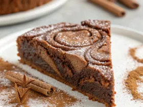 Flourless Cinnamon Hot Chocolate Cake