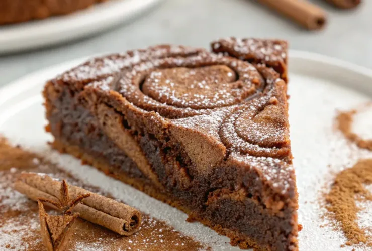 Flourless Cinnamon Hot Chocolate Cake