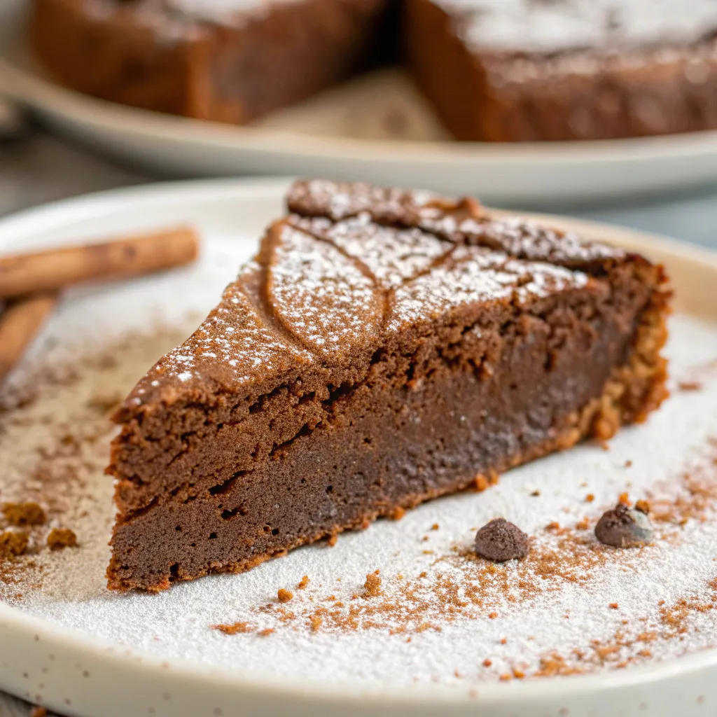 Flourless Cinnamon Hot Chocolate Cake