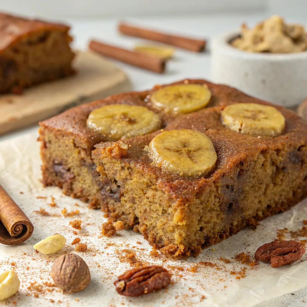 Flourless Gingerbread Banana Cake