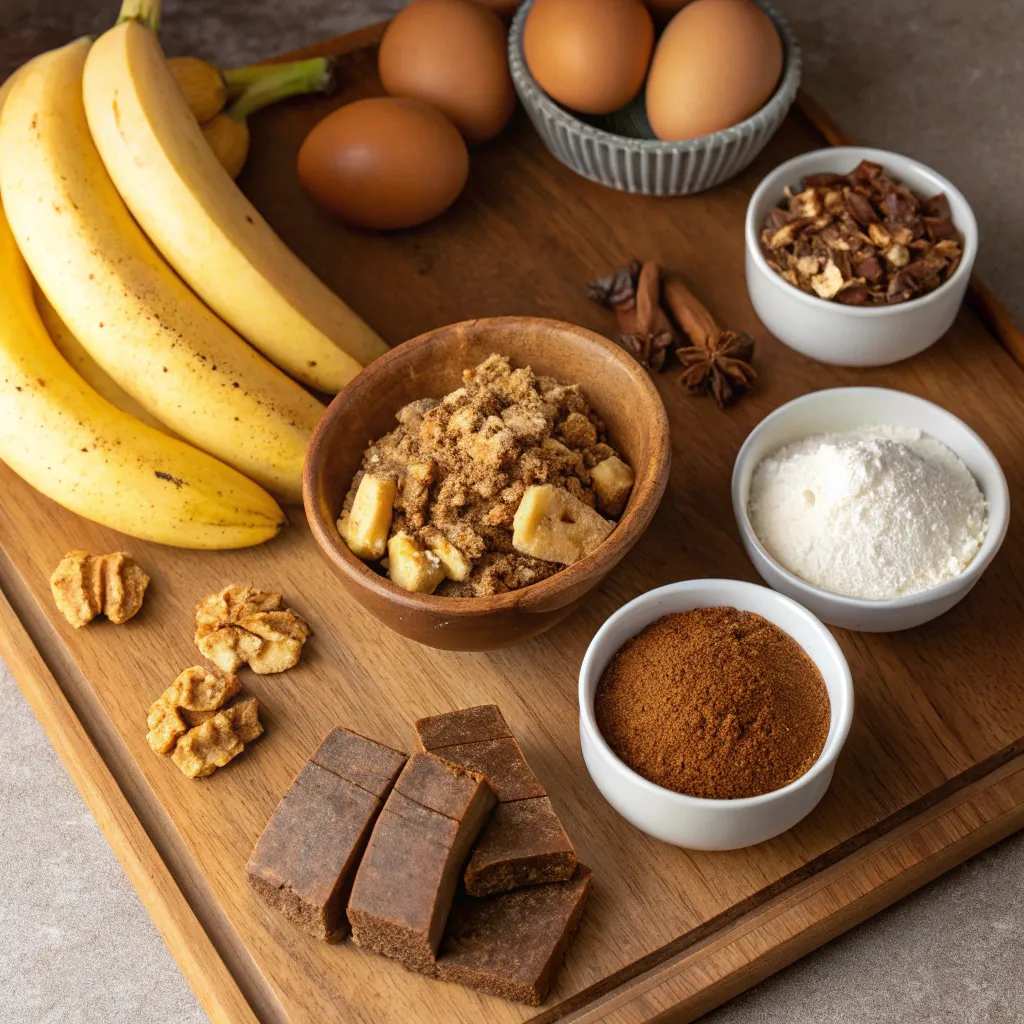 Flourless Gingerbread Banana Cake