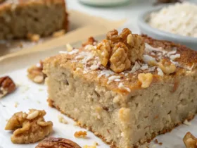 Flourless Walnut Coconut Cake