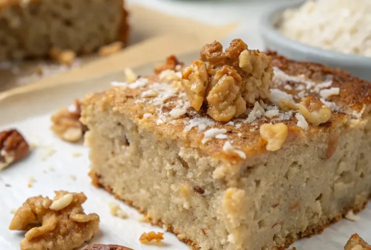 Flourless Walnut Coconut Cake