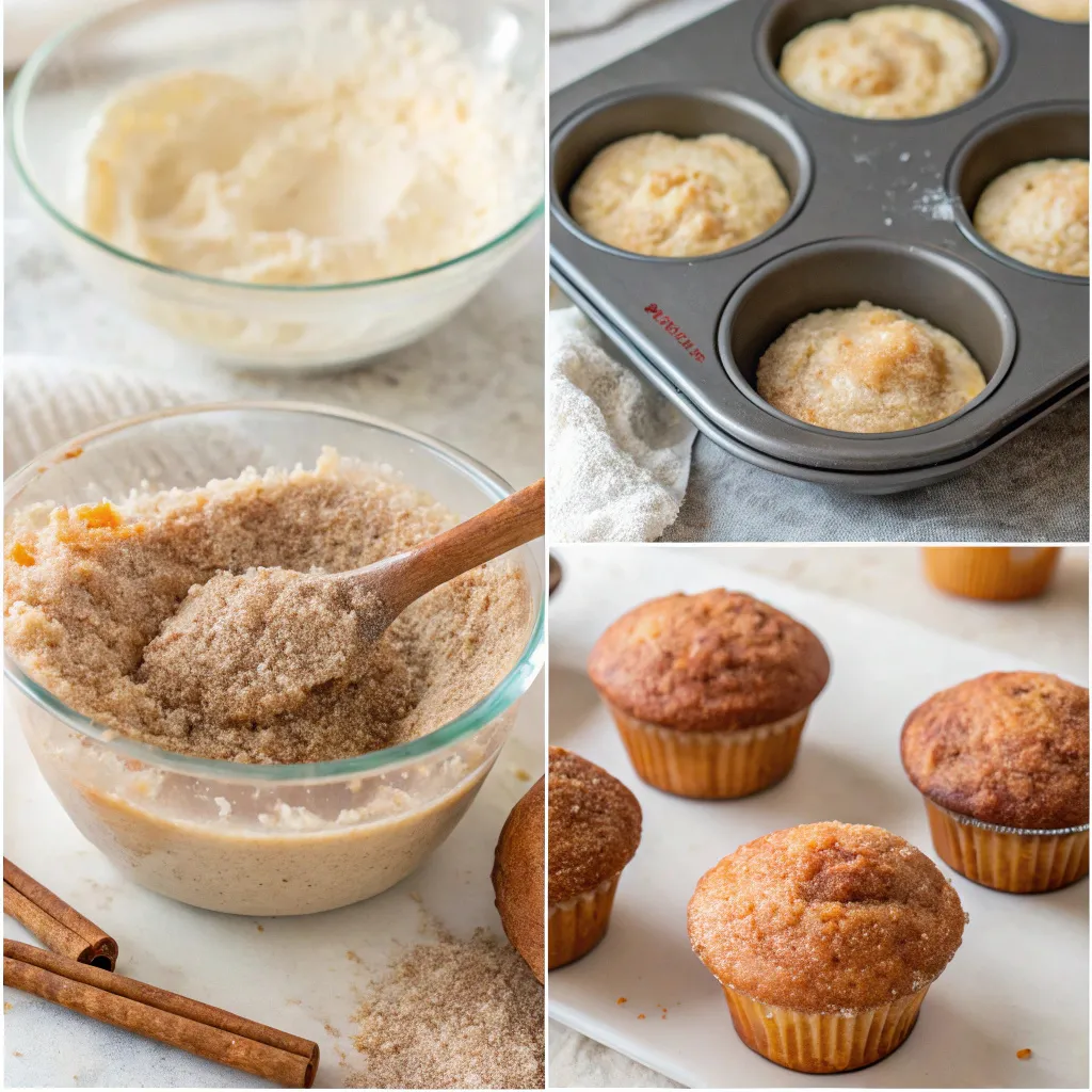 Fluffy Cinnamon Sugar Donut Muffins