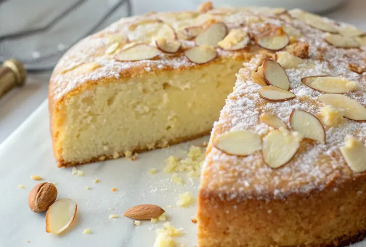 Fluffy Vanilla Almond Cake (No White Flour)