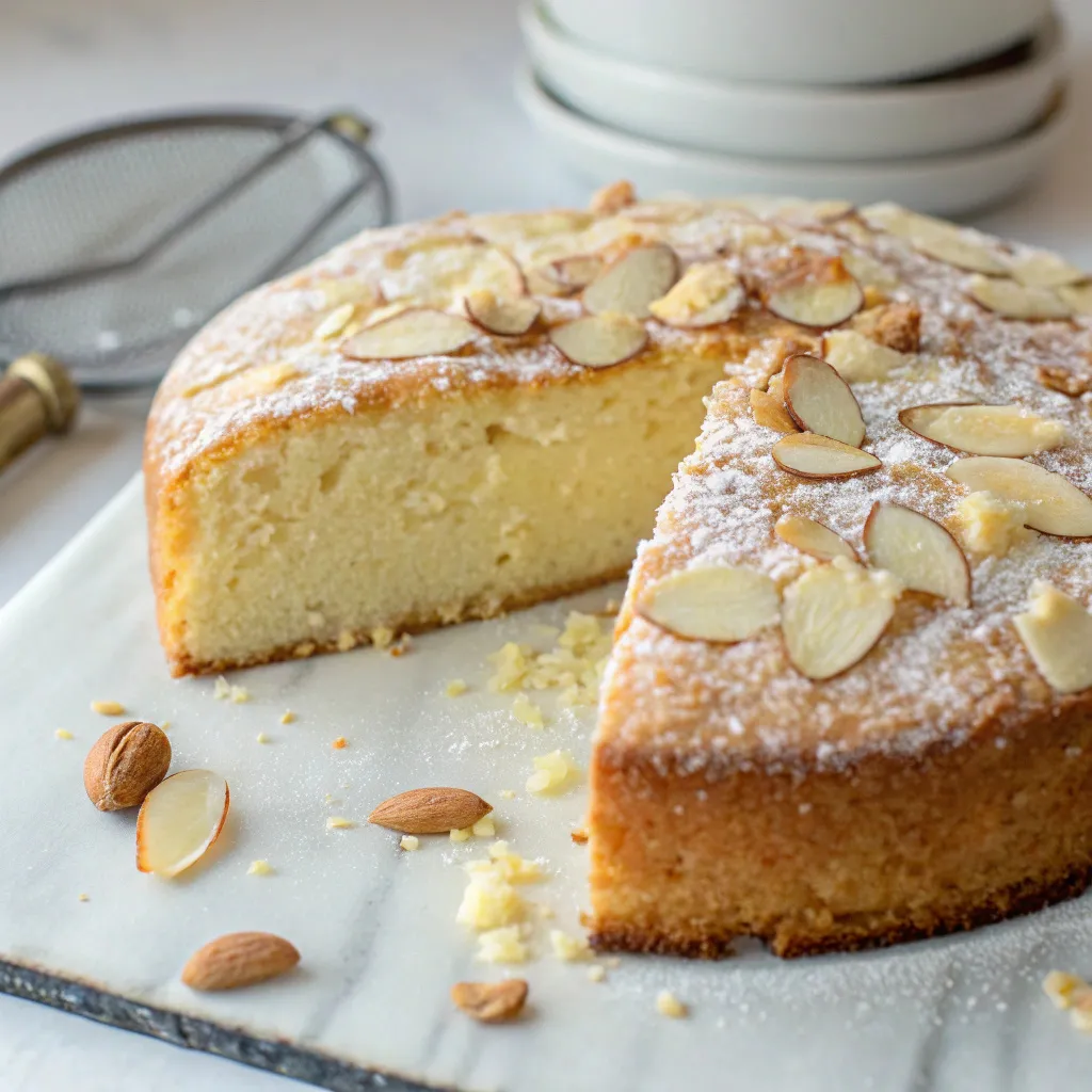 Fluffy Vanilla Almond Cake (No White Flour)