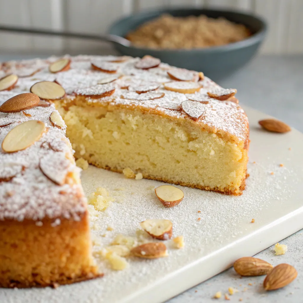 Fluffy Vanilla Almond Cake (No White Flour)