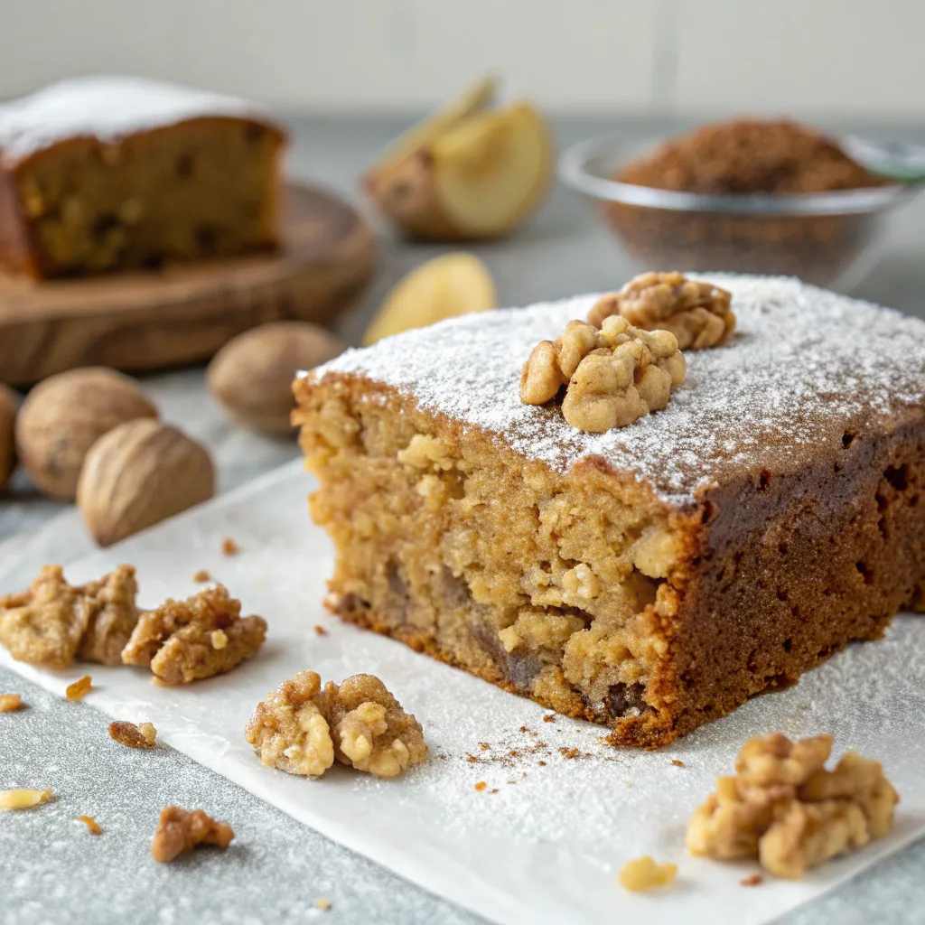 Ginger and Walnut Cake