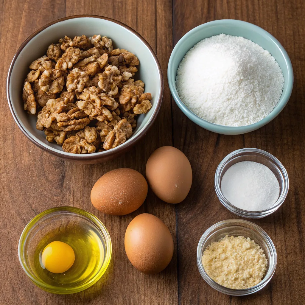 Greek Walnut Cake (No Flour)