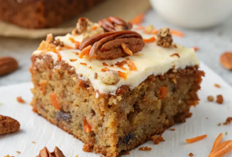 Ground Pecan Carrot Cake