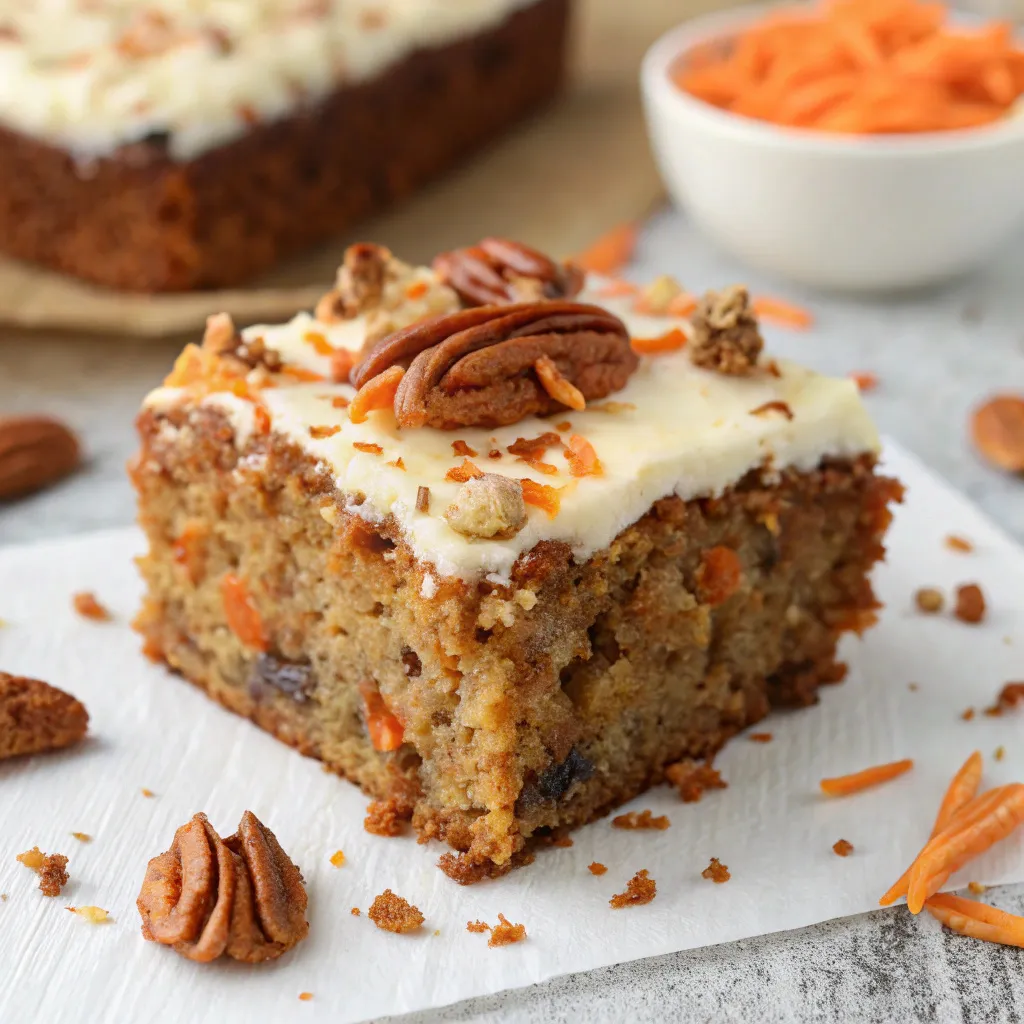 Ground Pecan Carrot Cake