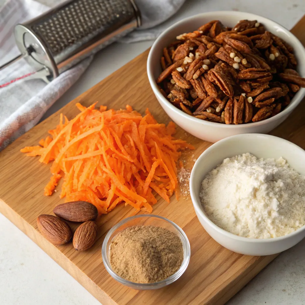 Ground Pecan Carrot Cake
