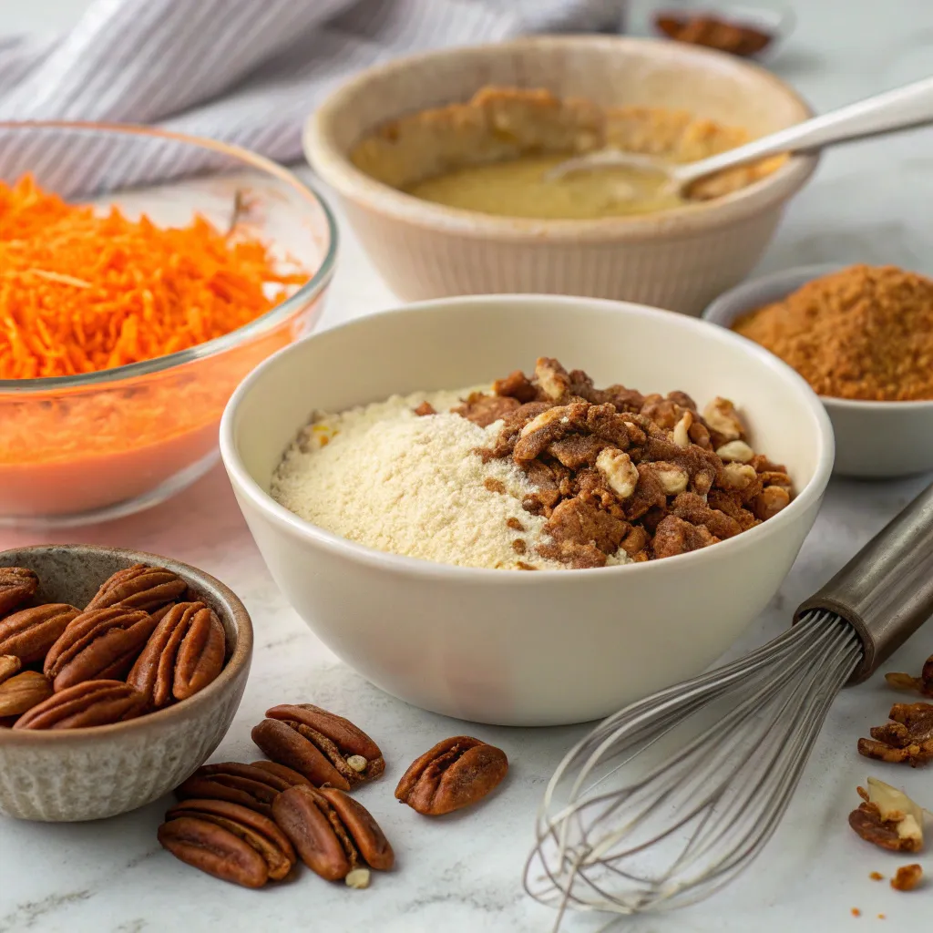 Ground Pecan Carrot Cake