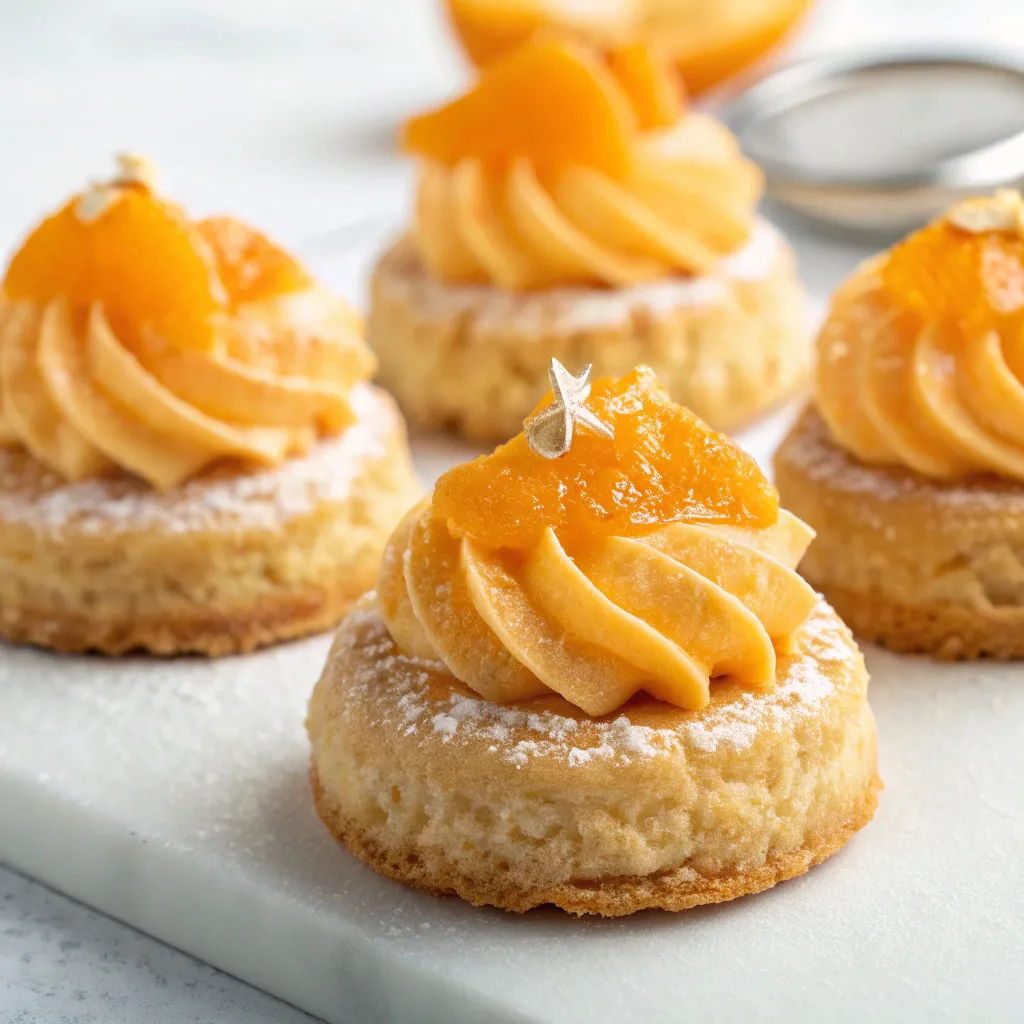 Italian Almond Biscuits with Orange Cream
