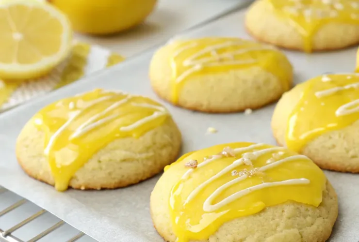 Lemon Cookies with Lemon Icing
