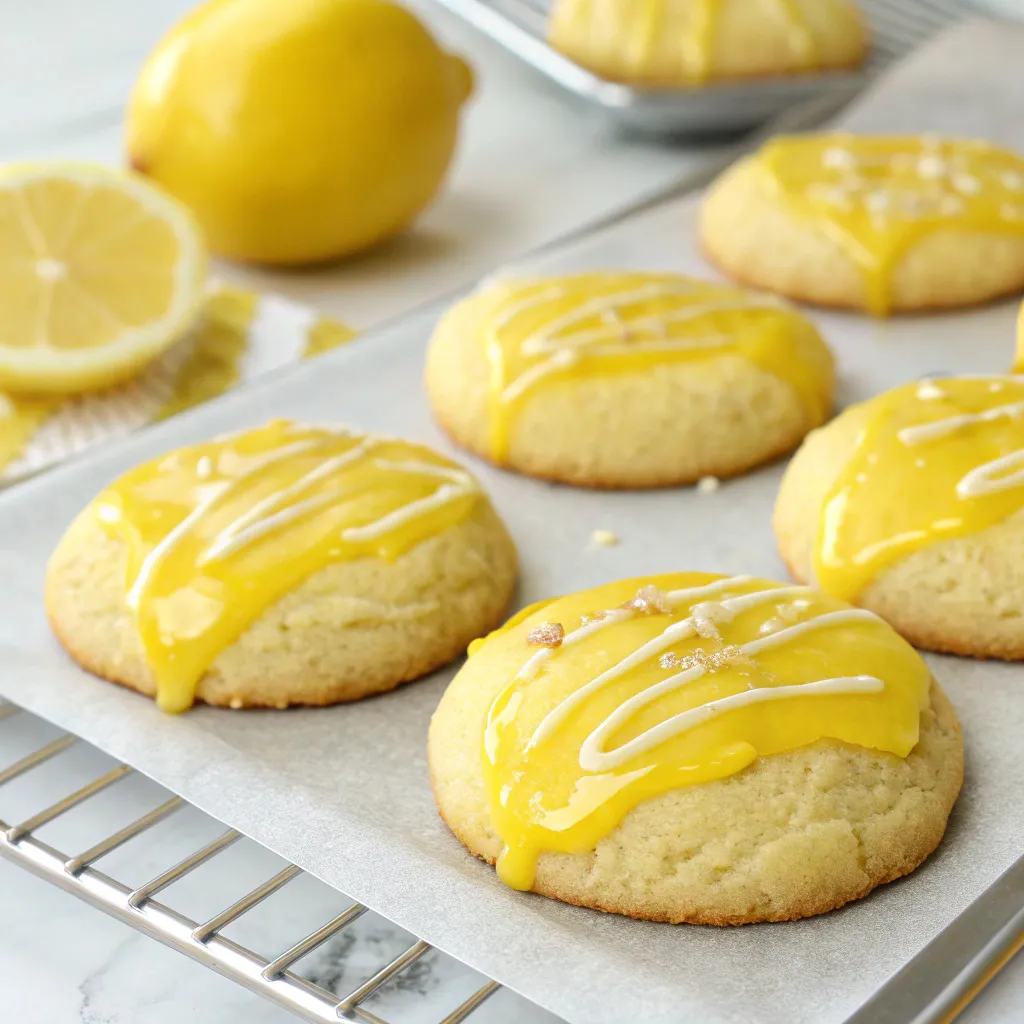 Lemon Cookies with Lemon Icing