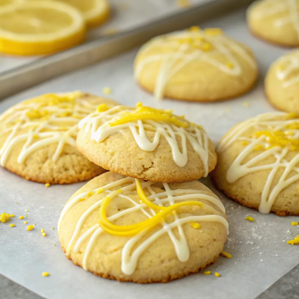 Lemon Cookies with Lemon Icing