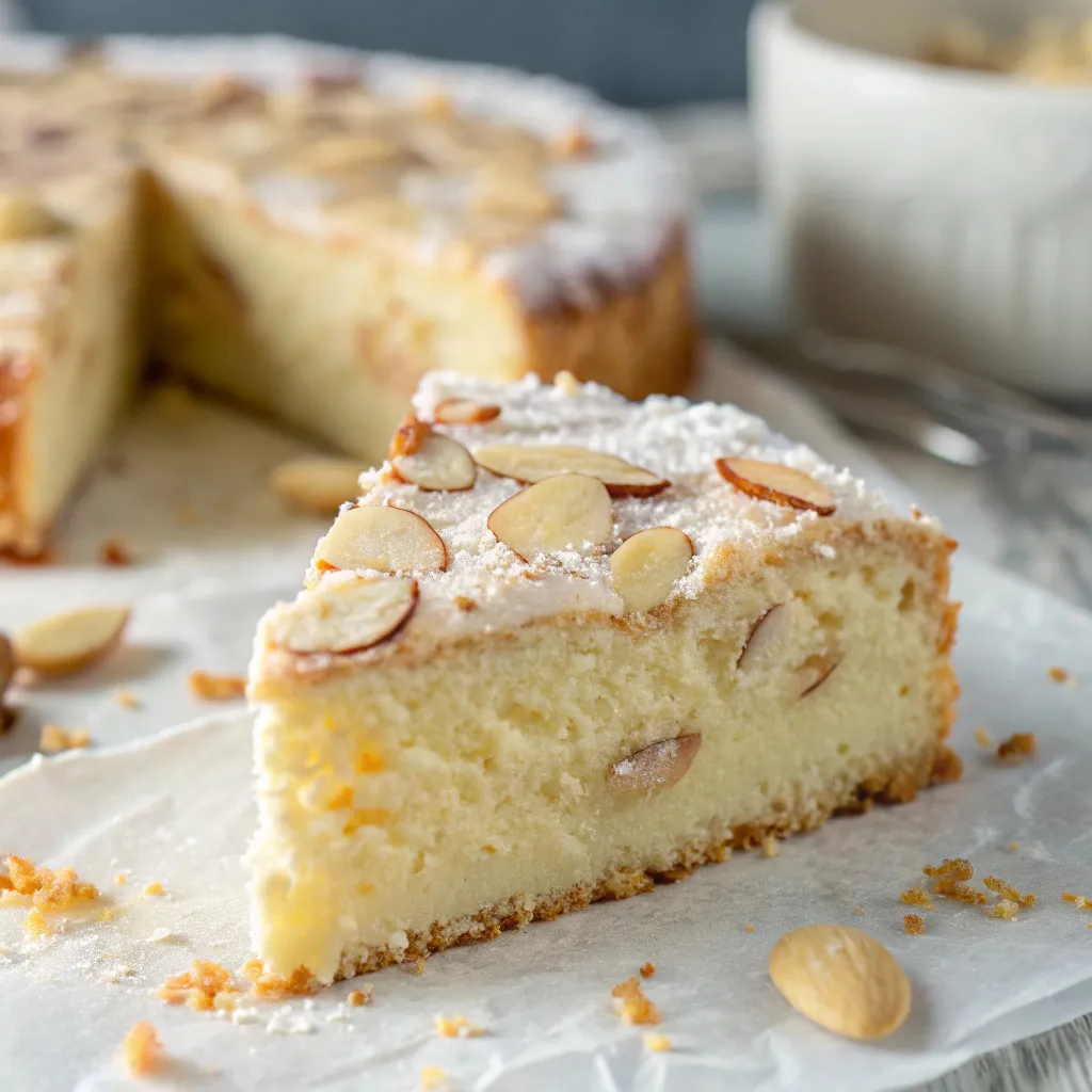 Moist Almond Ricotta Cake