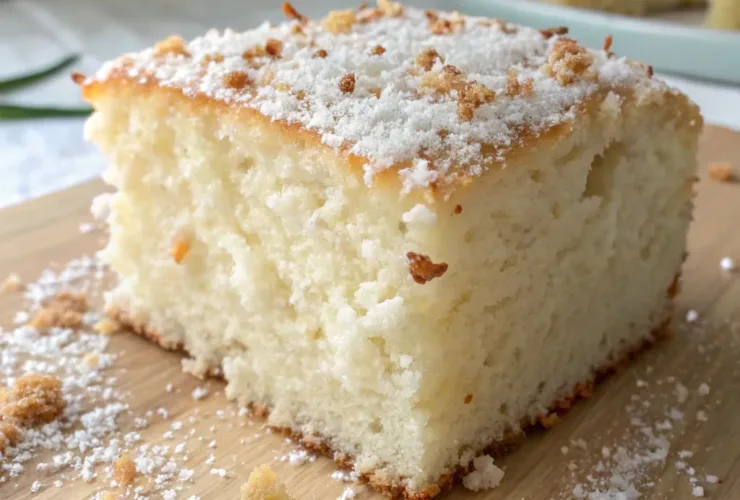 Moist Coconut Puff-Puff Cake