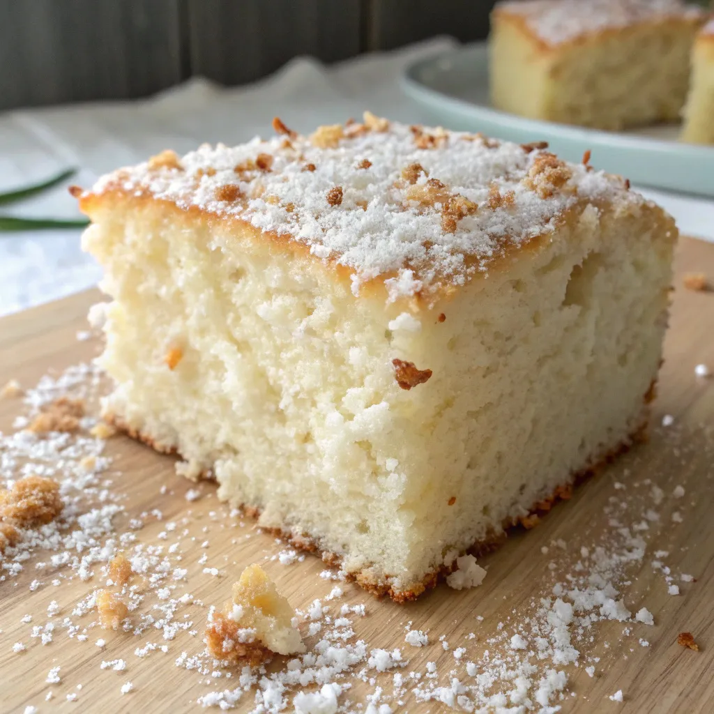 Moist Coconut Puff-Puff Cake