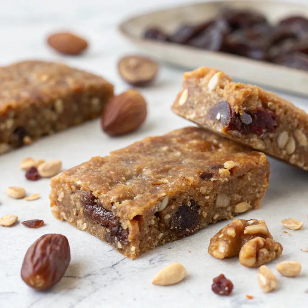 No-Bake Date Nut Energy Bars