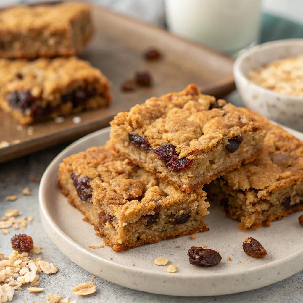 Oatmeal Raisin Cookie Bars