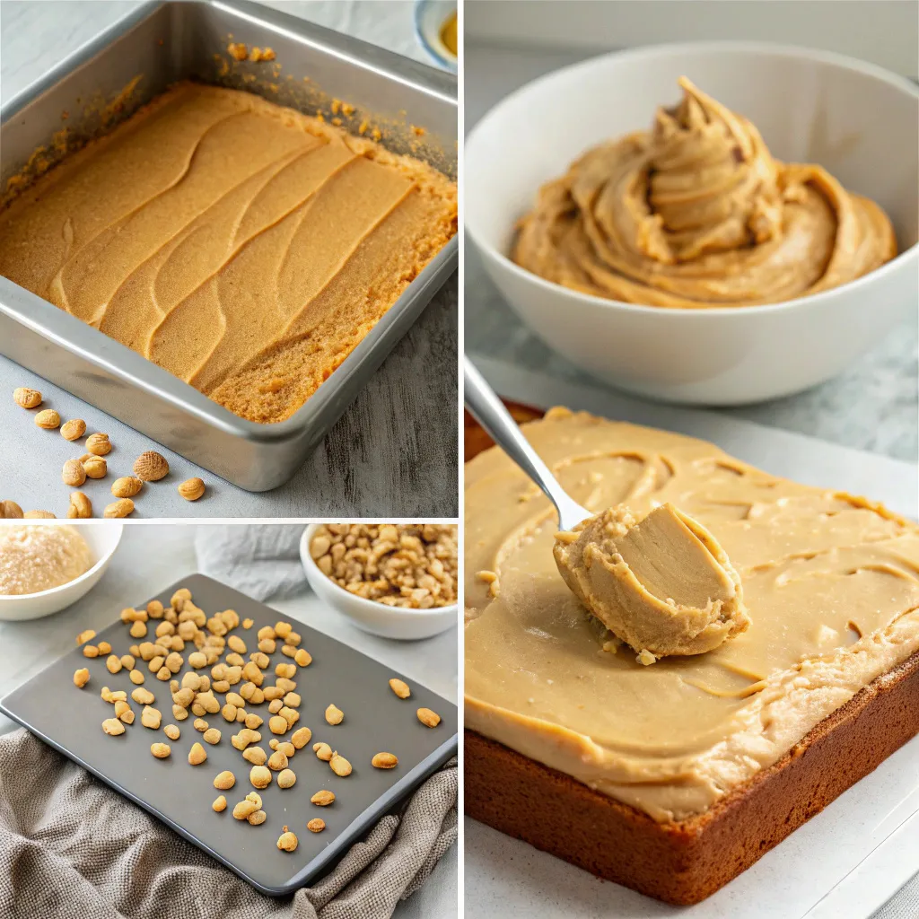 Peanut Butter Sheet cake