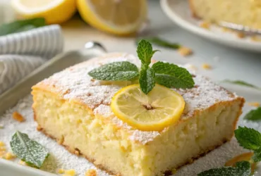 Protein-Packed Greek Yogurt Lemon Cake