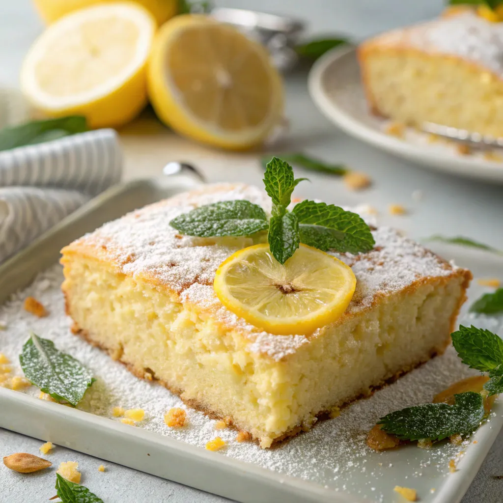 Protein-Packed Greek Yogurt Lemon Cake