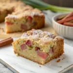 Sour Cream Rhubarb Coffee Cake