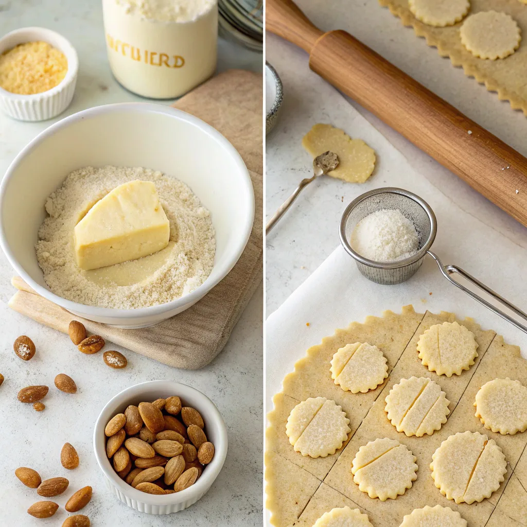 Almond Cardamom Shortbread