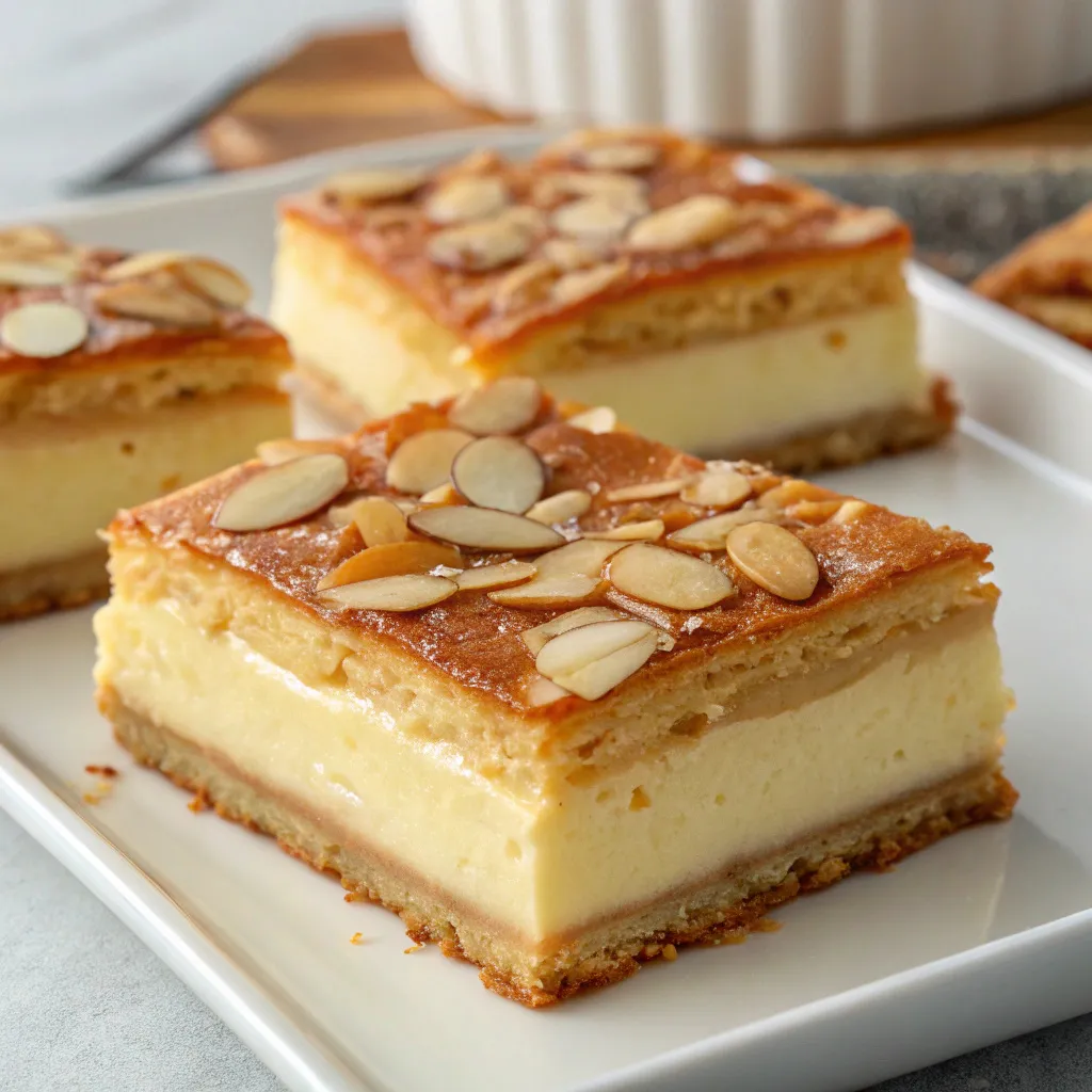Almond Galaktoboureko Custard Slices