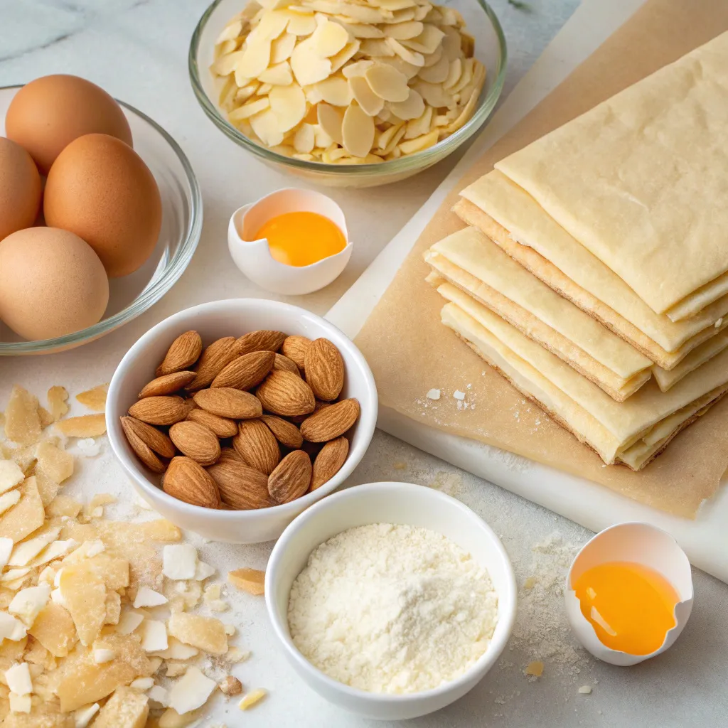 Almond Galaktoboureko Custard Slices