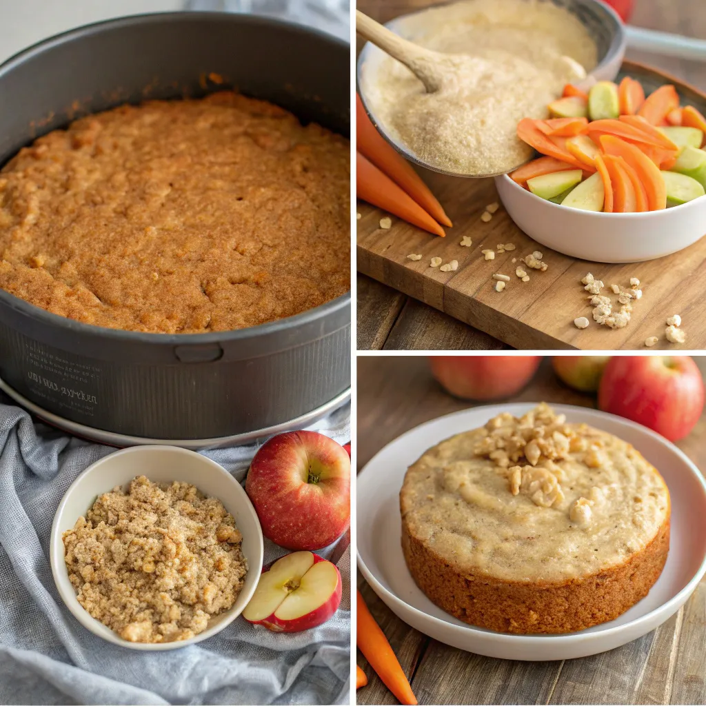 Apple, and Carrot Cake