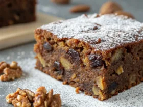 Armenian Date and Walnut Sheet Cake