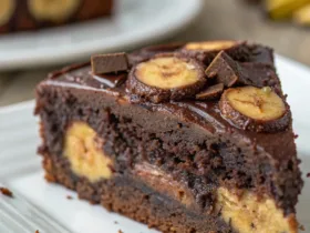 Banana Chocolate Flourless Cake