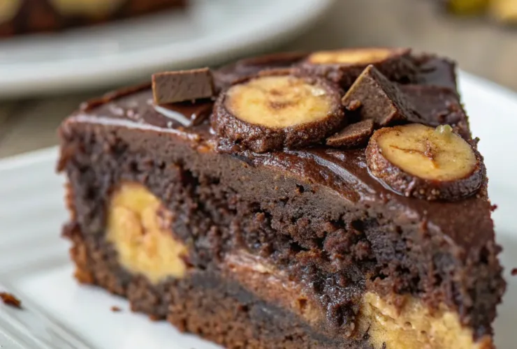 Banana Chocolate Flourless Cake