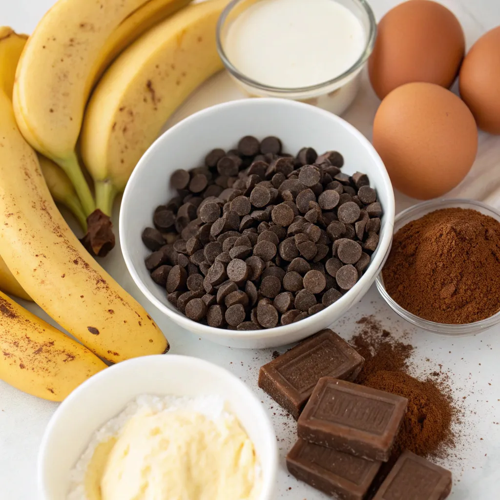 Banana Chocolate Flourless Cake