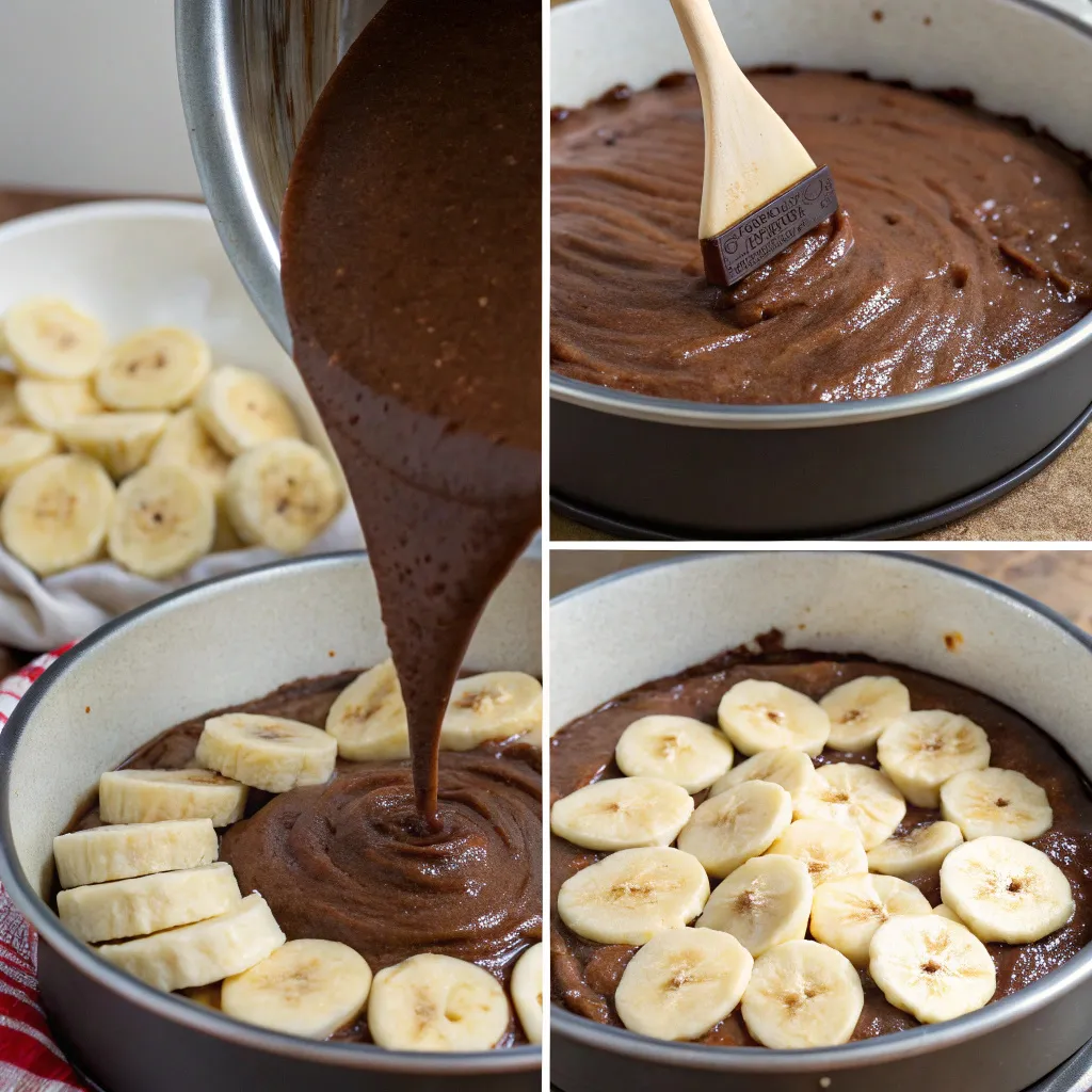 Banana Chocolate Flourless Cake