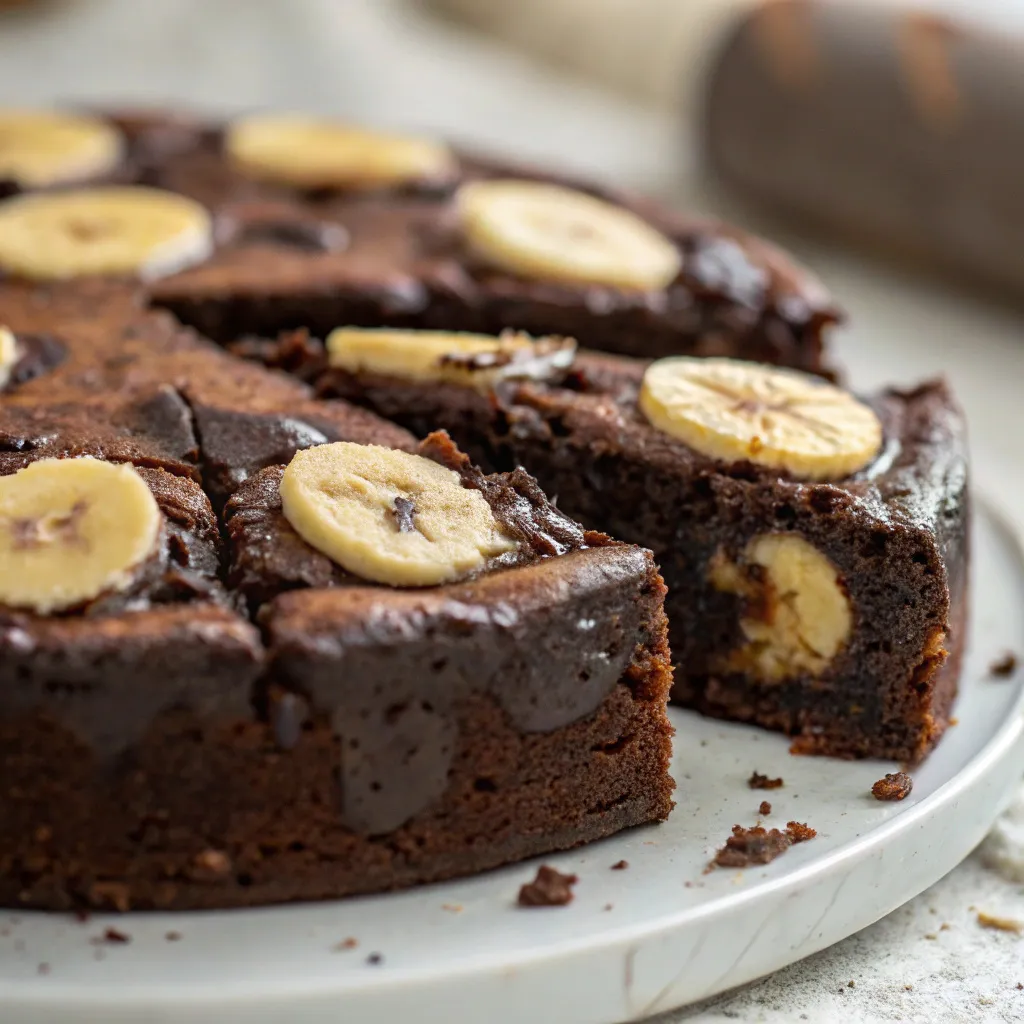 Banana Chocolate Flourless Cake