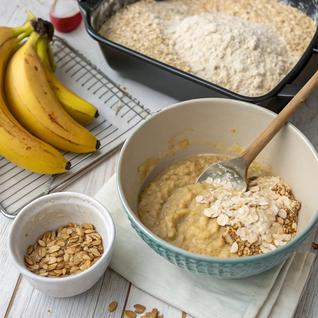 Banana, Oat & Coconut Bread