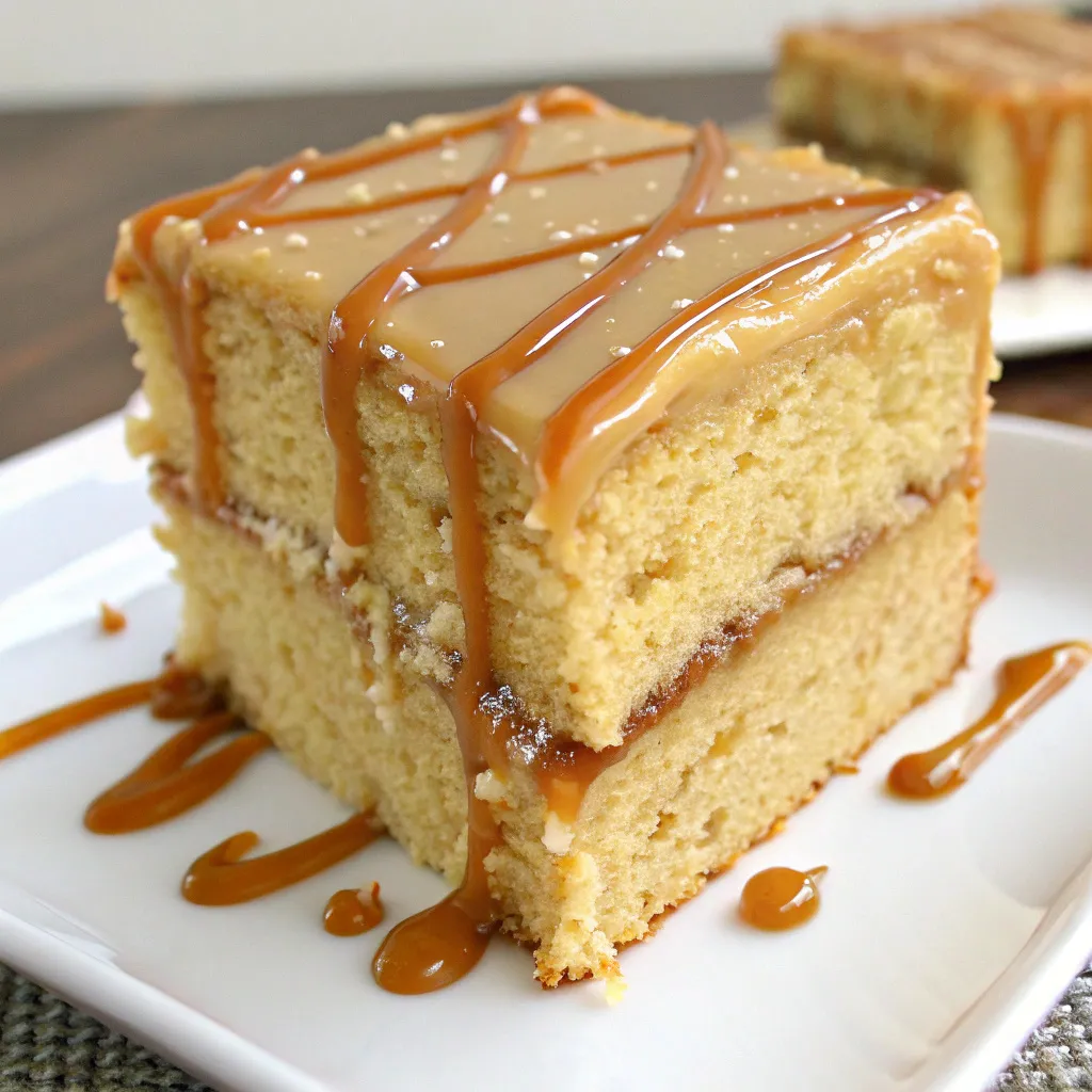 Butterscotch Cake with Caramel Frosting