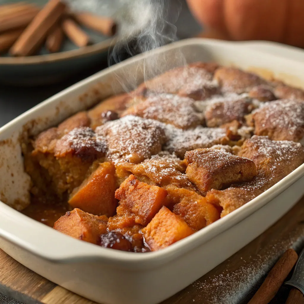 Caribbean Sweet Potato Cobbler Pudding