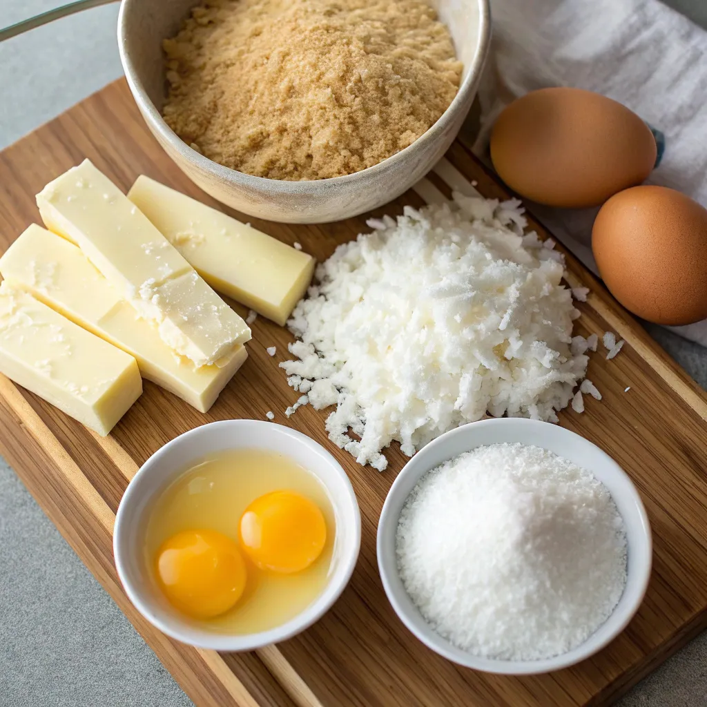 Chewy Coconut Squares