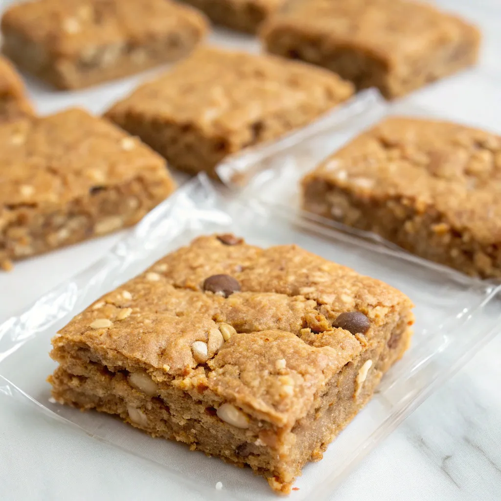 Chewy Peanut Butter Greek Yogurt Oatmeal Cookie Bars