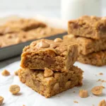 Chewy Peanut Butter Greek Yogurt Oatmeal Cookie Bars