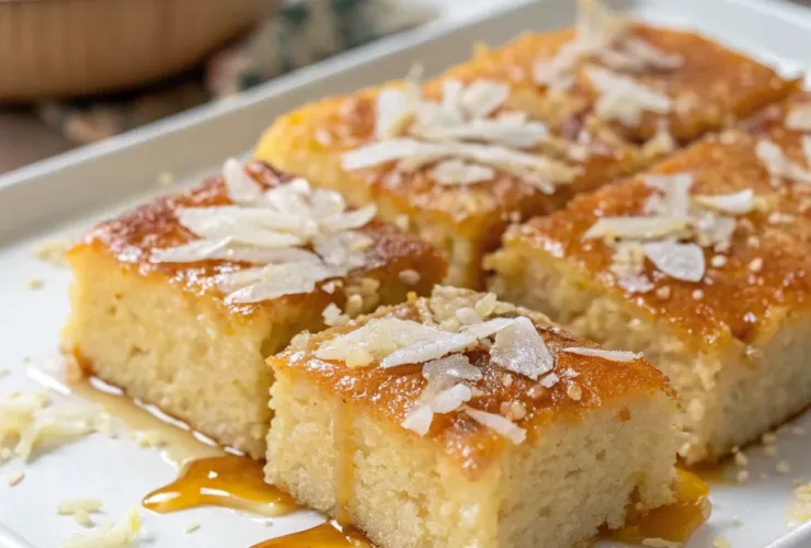 Classic Coconut Basbousa