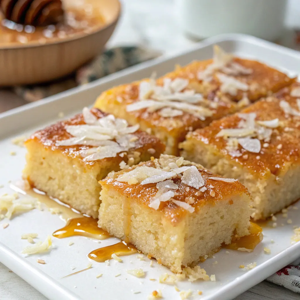 Classic Coconut Basbousa