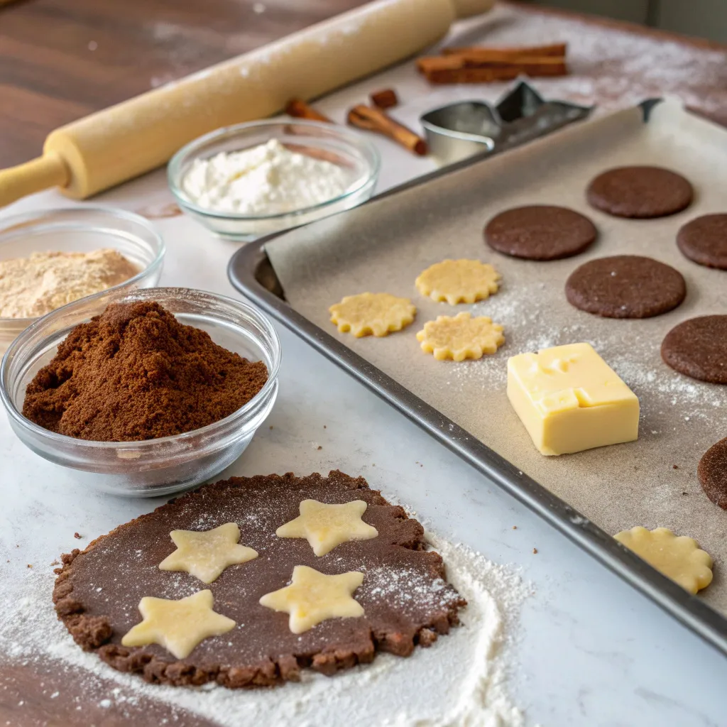 Cocoa Shortbread Cookies