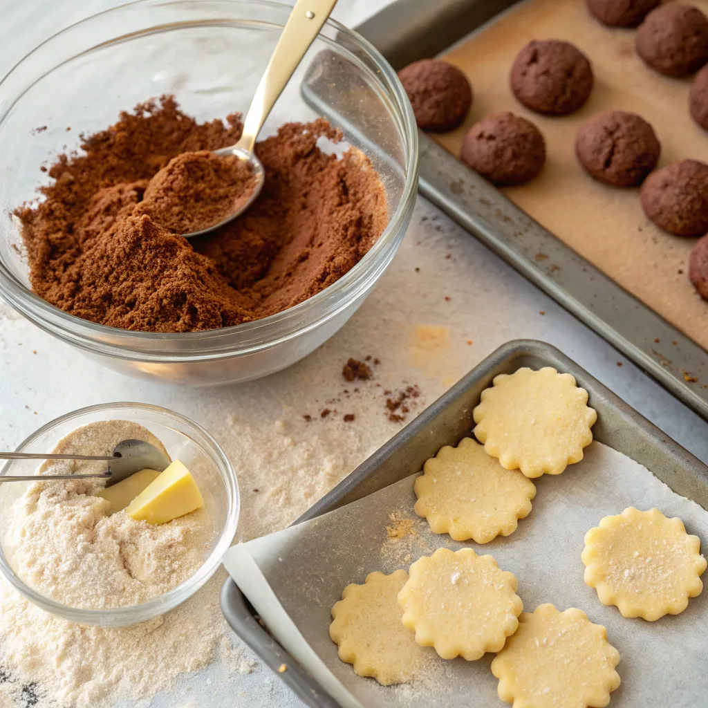 Cocoa Shortbread Cookies